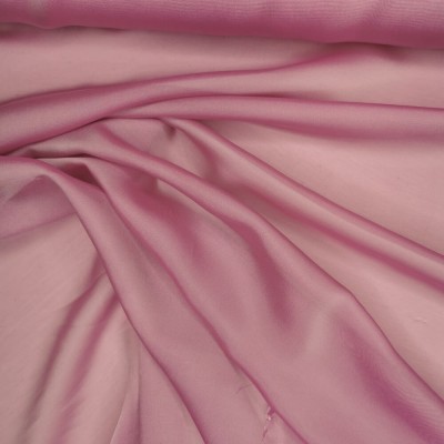 Cationic Chiffon Fabric - Deep Rose