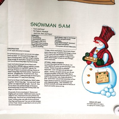 Benartex Snowman Sam Panel - 100% Premium Cot