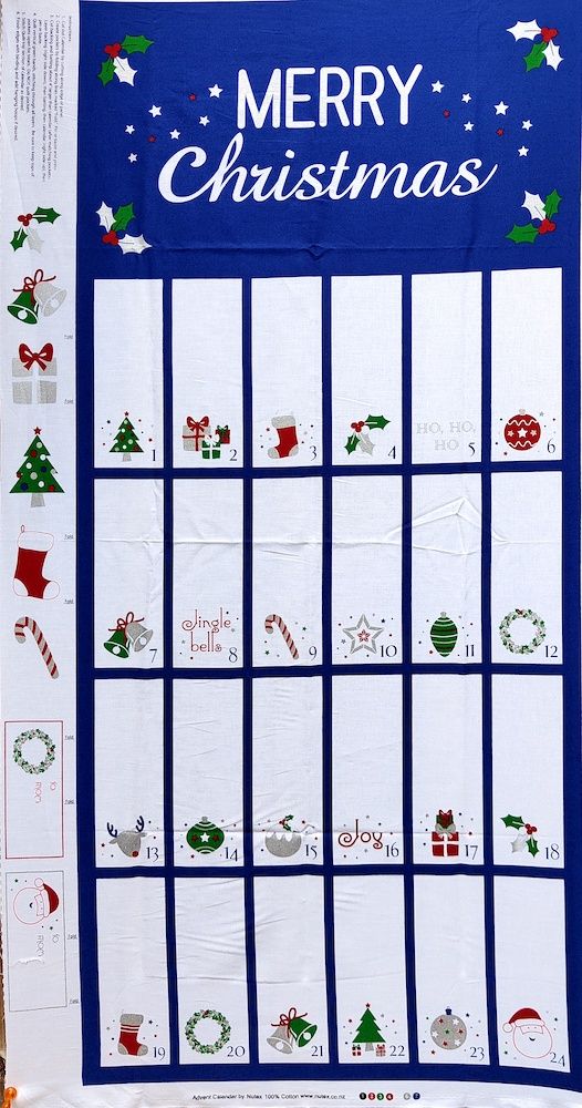 J - Nutex Christmas Advent Calendar Panel - N