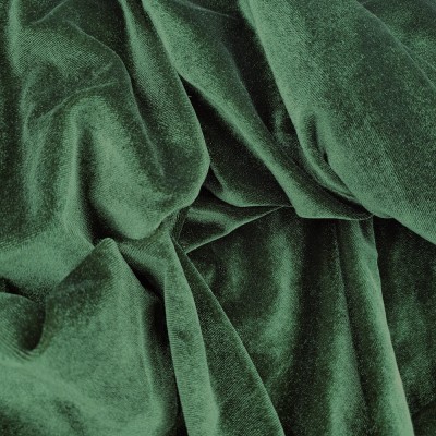 Deluxe Plain Spandex Velour Stretch Fabric - 
