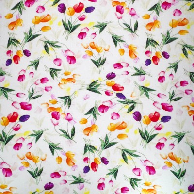 Digital Printed Linen Viscose Fabric - Olivia