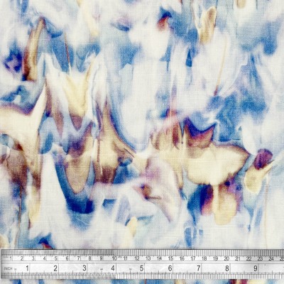 Digital Printed Linen Viscose Fabric - Emily