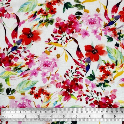 Digital Printed Linen Viscose Fabric - Cather
