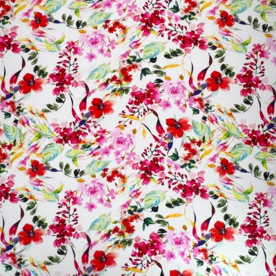 Digital Printed Linen Viscose Fabric - Catherine