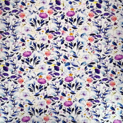 Digital Printed Linen Viscose Fabric - Theresa