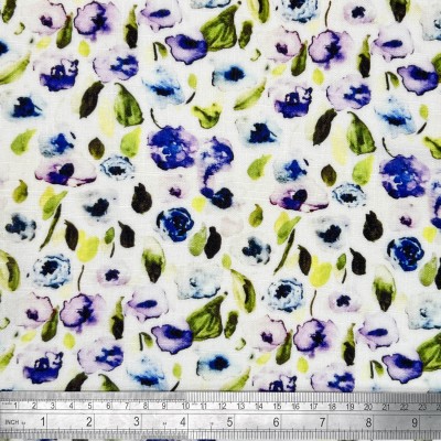 Digital Printed Linen Viscose Fabric - Louisa