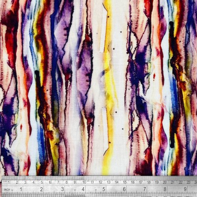 Digital Printed Linen Viscose Fabric - Meliss