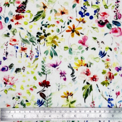 Digital Printed Linen Viscose Fabric - Phoebe