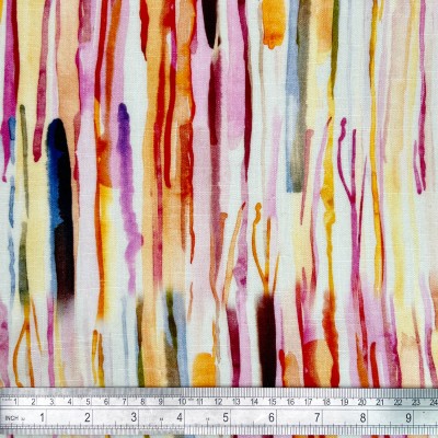 Digital Printed Linen Viscose Fabric - Rosie