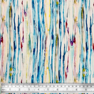 Digital Printed Linen Viscose Fabric - Juliet