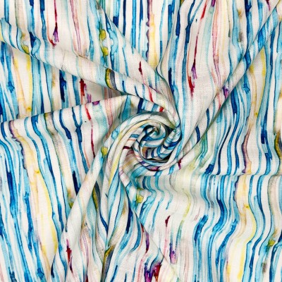 Digital Printed Linen Viscose Fabric - Juliet