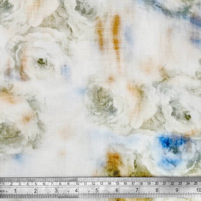 Digital Printed Linen Viscose Fabric - Andrea