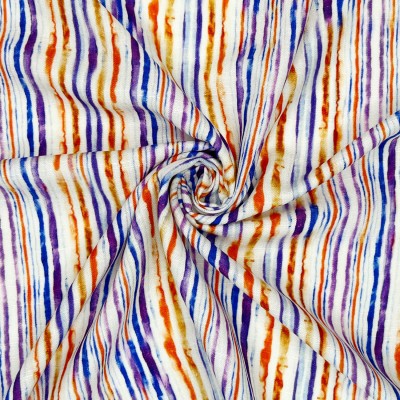 Digital Printed Linen Viscose Fabric - Daphne