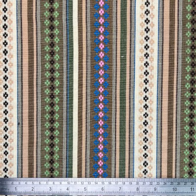 Mexicana Stripe Tapestry Fabric - Pasodoble