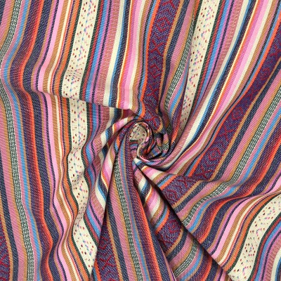Mexicana Stripe Tapestry Fabric - Mambo