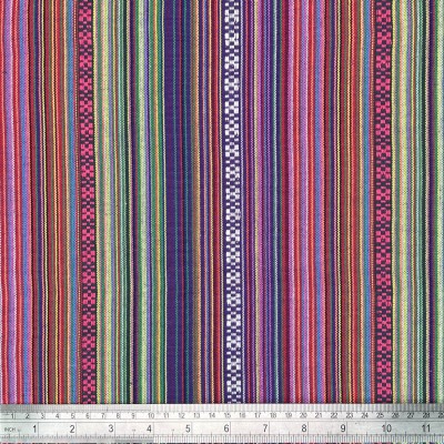 Mexicana Stripe Tapestry Fabric - Cha Cha