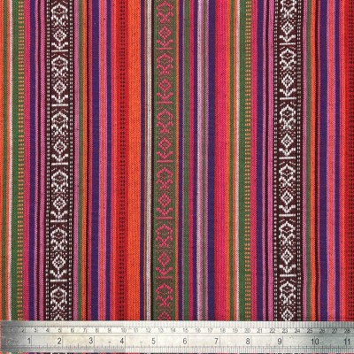Mexicana Stripe Tapestry Fabric - Merengue