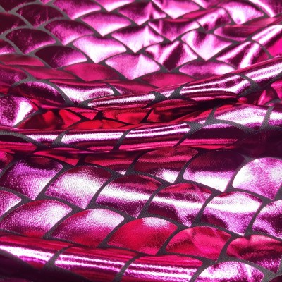 Poly Eleastine Fabric - Fish Scale Foil - Cer