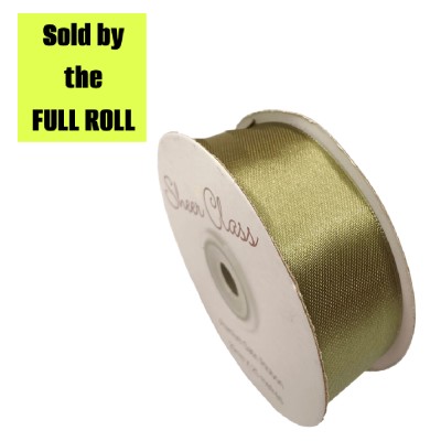 6mm Double-sided Satin Ribbon - Moss Green **FULL ROLL**