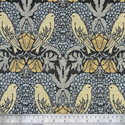 New World Tapestry Fabric - Voysey Birds Dove