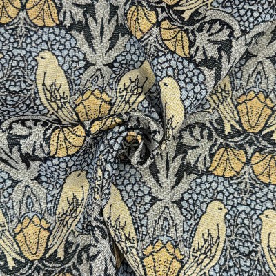 New World Tapestry Fabric - Voysey Birds Dove