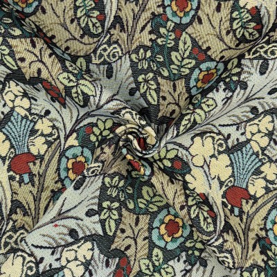 New World Tapestry Fabric - Voysey Tudor Rose