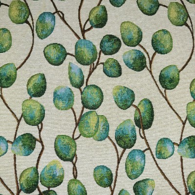 New World Tapestry Fabric - Eucalyptus Leaves Big