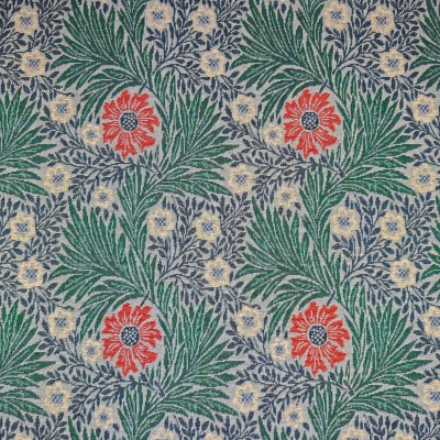 New World Tapestry Fabric - Summer Marigold Aqua
