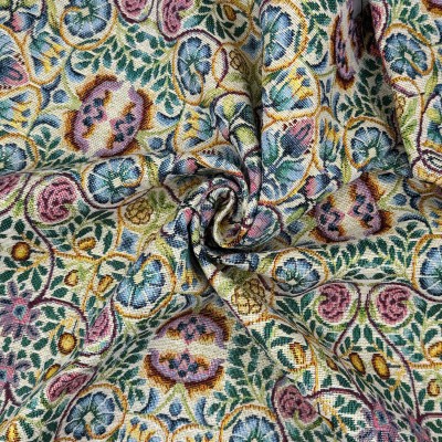 New World Tapestry Fabric - Rose & Pomegranat