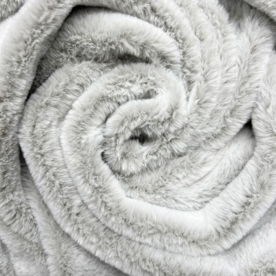 Super Soft Luxury Quality Plush Fur - Silver 