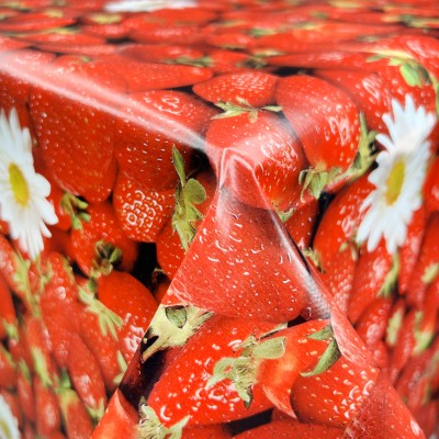 PVC Table Cover Protector - Strawberries