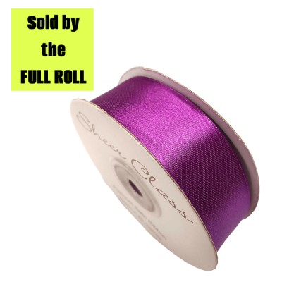 6mm Double-sided Satin Ribbon - Purple **FULL ROLL**
