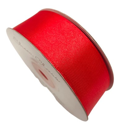 Double Side Satin 3mm - Red **FULL ROLL**