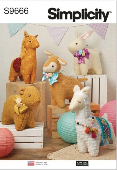 Simplicity S9666 - Plush Animals by Elaine He