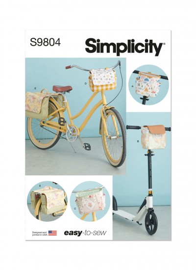 Simplicity S9804 - Bicycle Baskets, Bags and Panniers