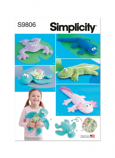Simplicity S9806 - Plush Reptiles