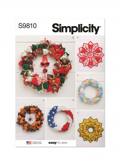 Simplicity S9810 - Seasonal Wreaths