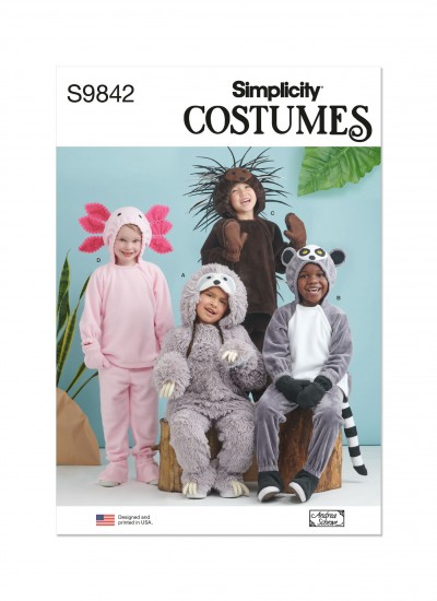 Simplicity S9842 - Childrens Animal Costumes 