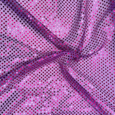 3mm Sequin Mesh Fabric - Purple on Purple
