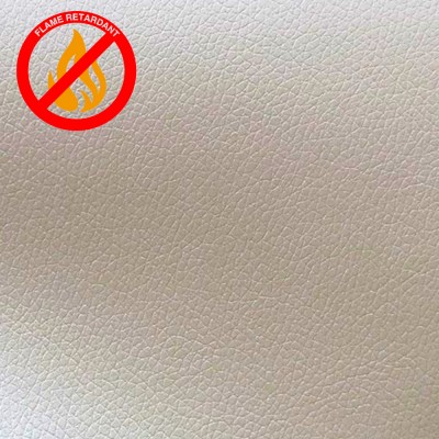 Soft Leather Faux Fabric Fire Retardant - Cre