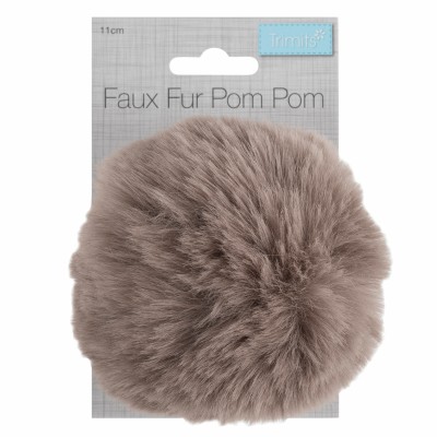 Pom Pom Faux Fur - 11cm Mink