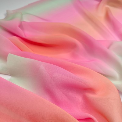Chiffon Fabric Tie Dye - Pastel 04