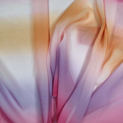 Chiffon Fabric Tie Dye - Pastel 07