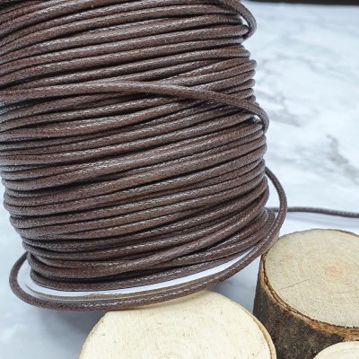 Thonging Waxed Cord - 2mm Brown