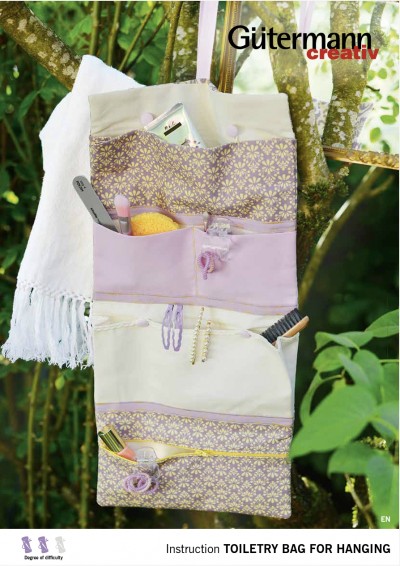 FREE Gutermann Sewing Pattern - Toiletry Bag for Hanging