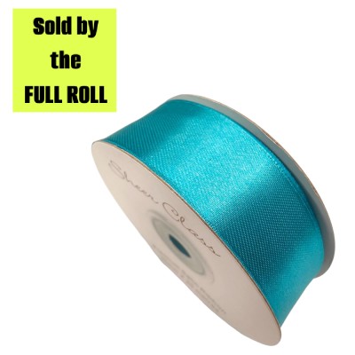 6mm Double-sided Satin Ribbon - Turquoise **FULL ROLL**