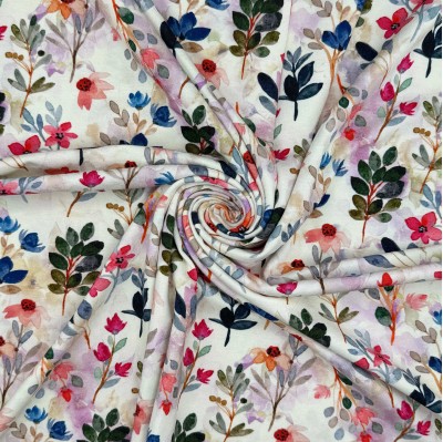 Printed Viscose Jersey Fabric - Naples