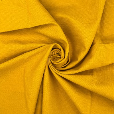 Washed Cotton Canvas Fabric - Ochre