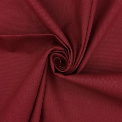 Washed Cotton Canvas Fabric - Wine