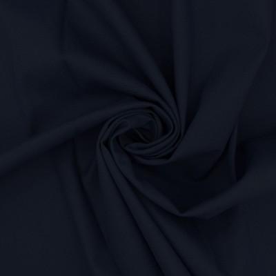 Washed Cotton Canvas Fabric - Navy